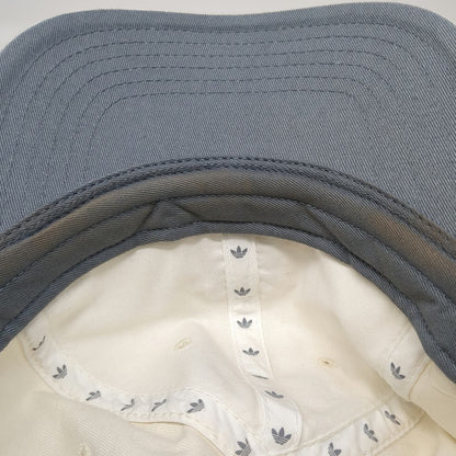 Adidas Baseball Cap Beige One Size Trefoil Logo Slideback Gray Undervisor Hat