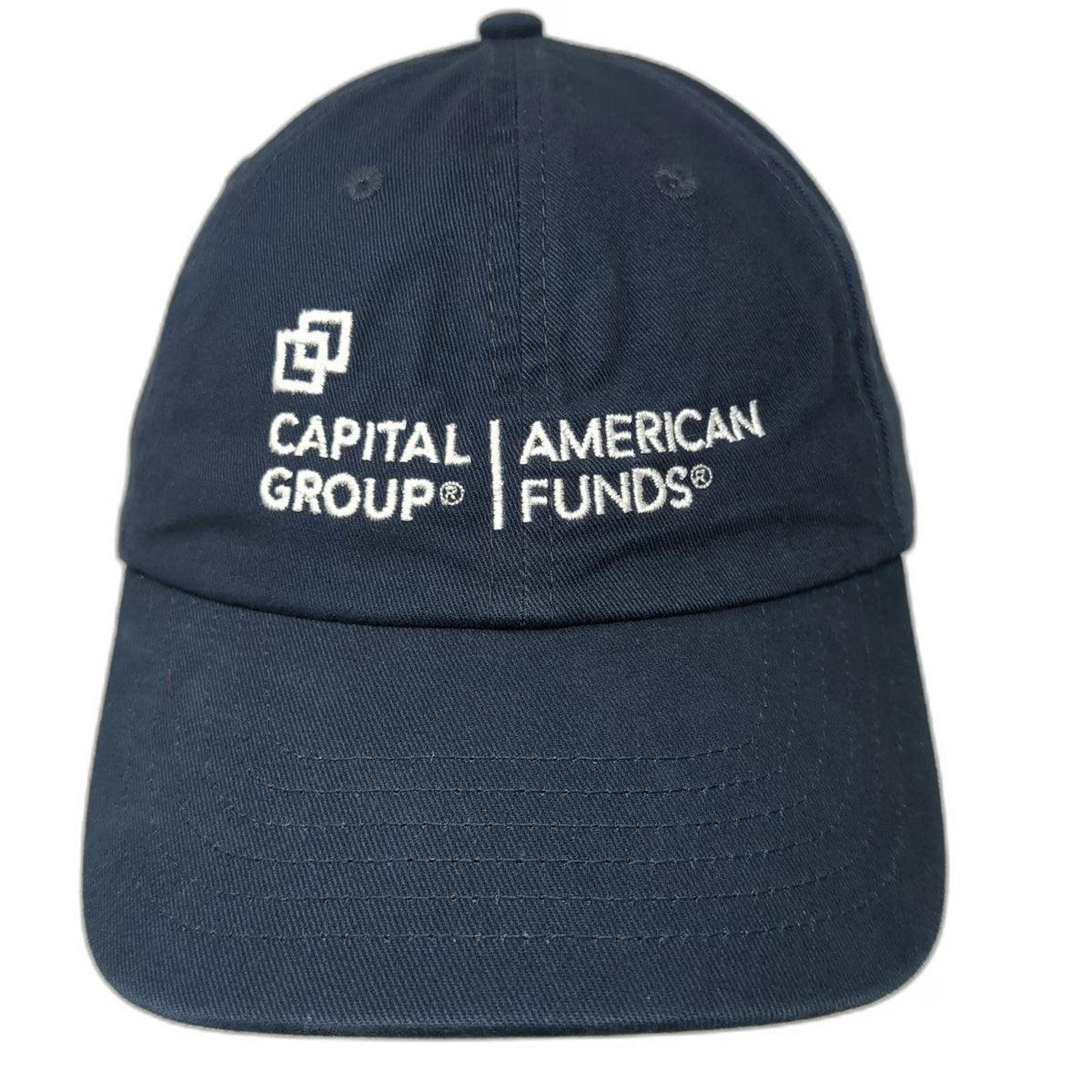 BIG Baseball Cap Blue One Size Capital Group American Funds Slideback Cotton Hat