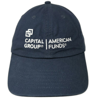 BIG Baseball Cap Blue One Size Capital Group American Funds Slideback Cotton Hat