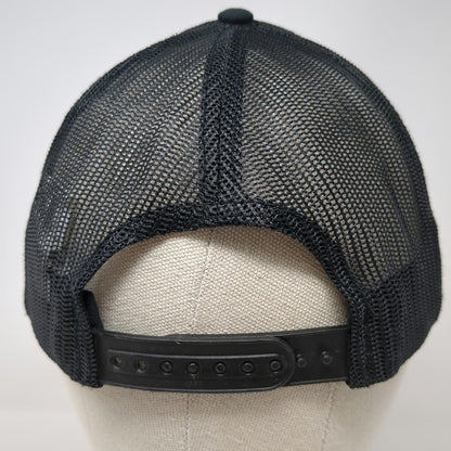 Columbia Trucker Hat Black One Size Sunset Pine Trees Mesh Back Snapback Hat