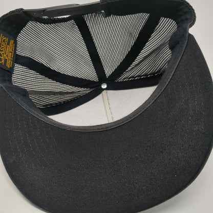 Yupoong Trucker Hat Black One Size Lazy 2 Ranch Bull Patch Mesh Snapback hat