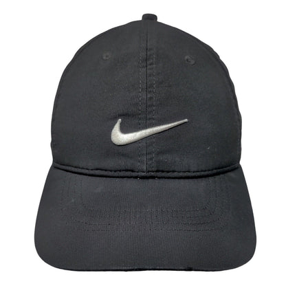 Nike Swoosh Strapback Hat Black OSFM Legacy91 Dri-Fit Embroidered