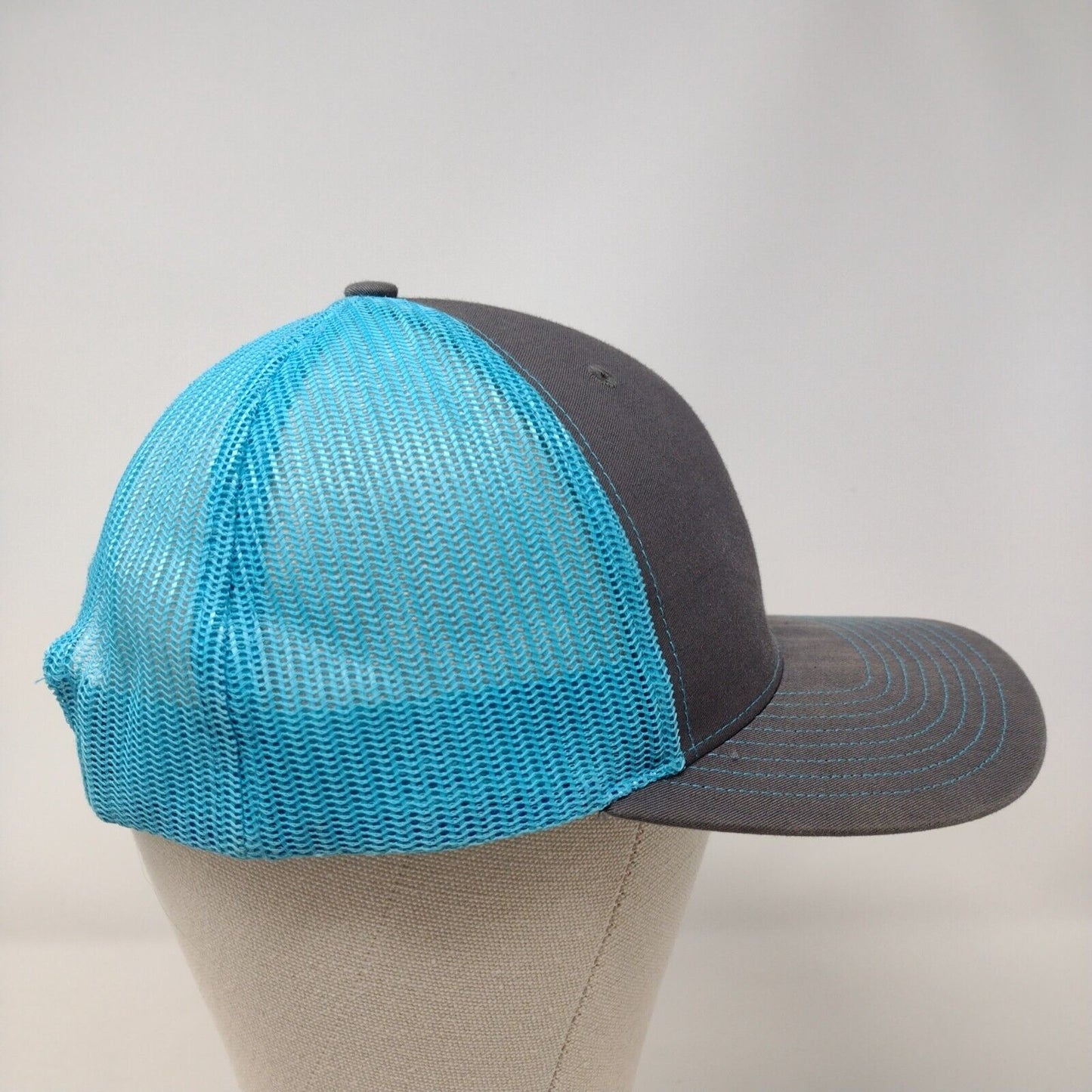 Richardson Snapback Mesh Back Trucker Hat Multi OSFA Embroidered Logo