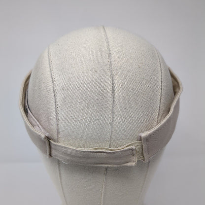 TruGrocer Federal Credit Union Strapback Visor Hat Tan One Size Hit Wear