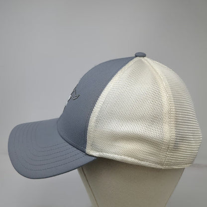 Wrangler Trucker Hat Gray One Size Mesh Snapback Metallic Longhorn Steer Logo