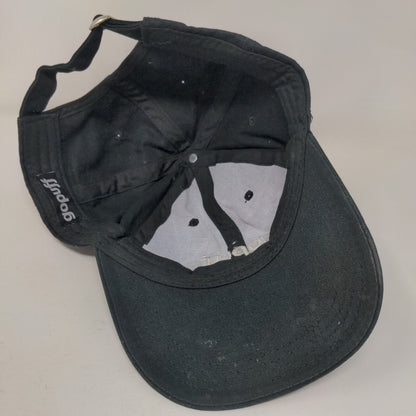 Gopuff Spell Out Slideback Hat Black One Size Embroidered 6 Panel