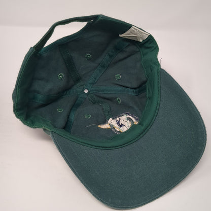 Park City Strapback Baseball Cap Green OS Adjustable Embroidered Headquarters
