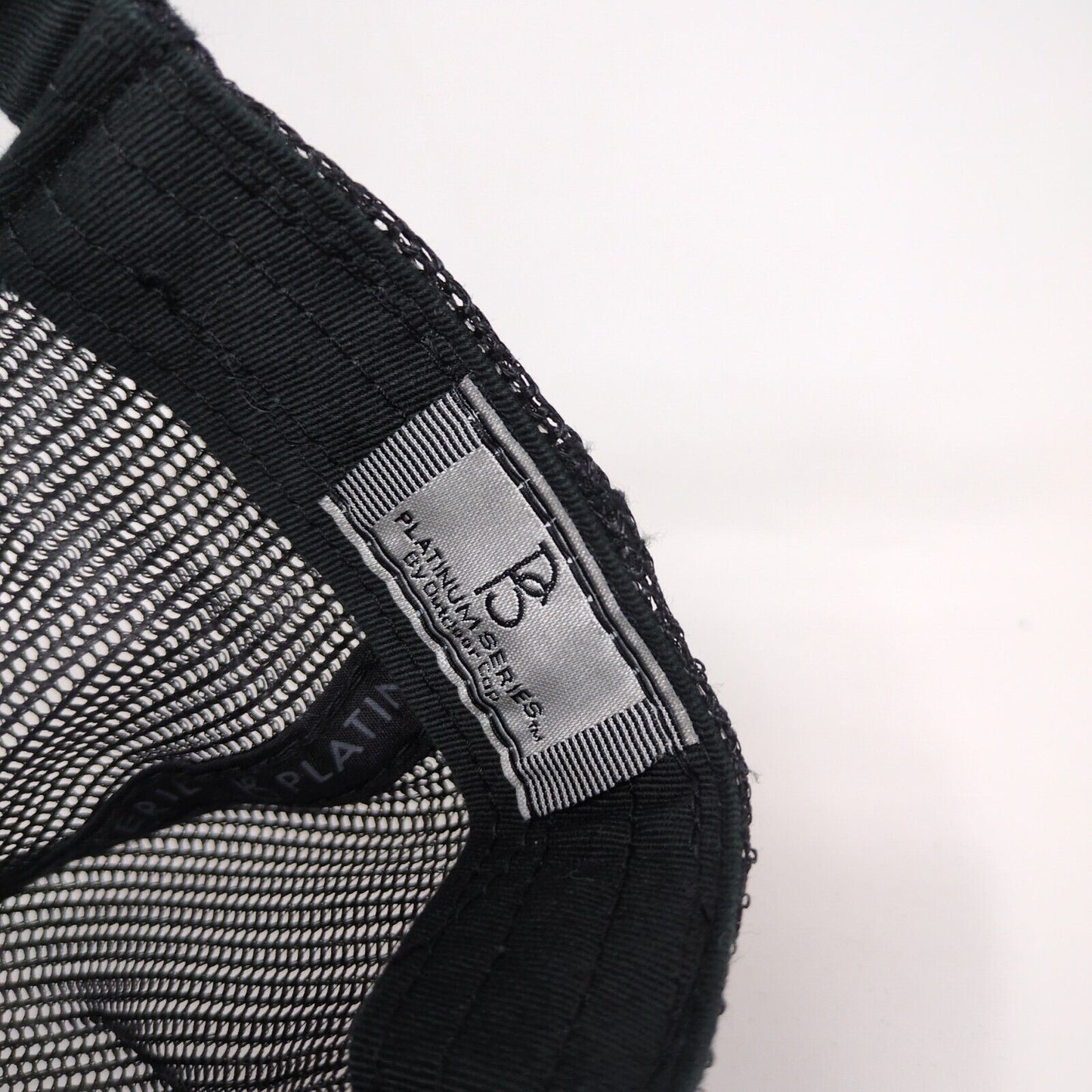 Panda Embroidery Strapback Mesh Back Trucker Hat Black OSFM Outdoor Cap