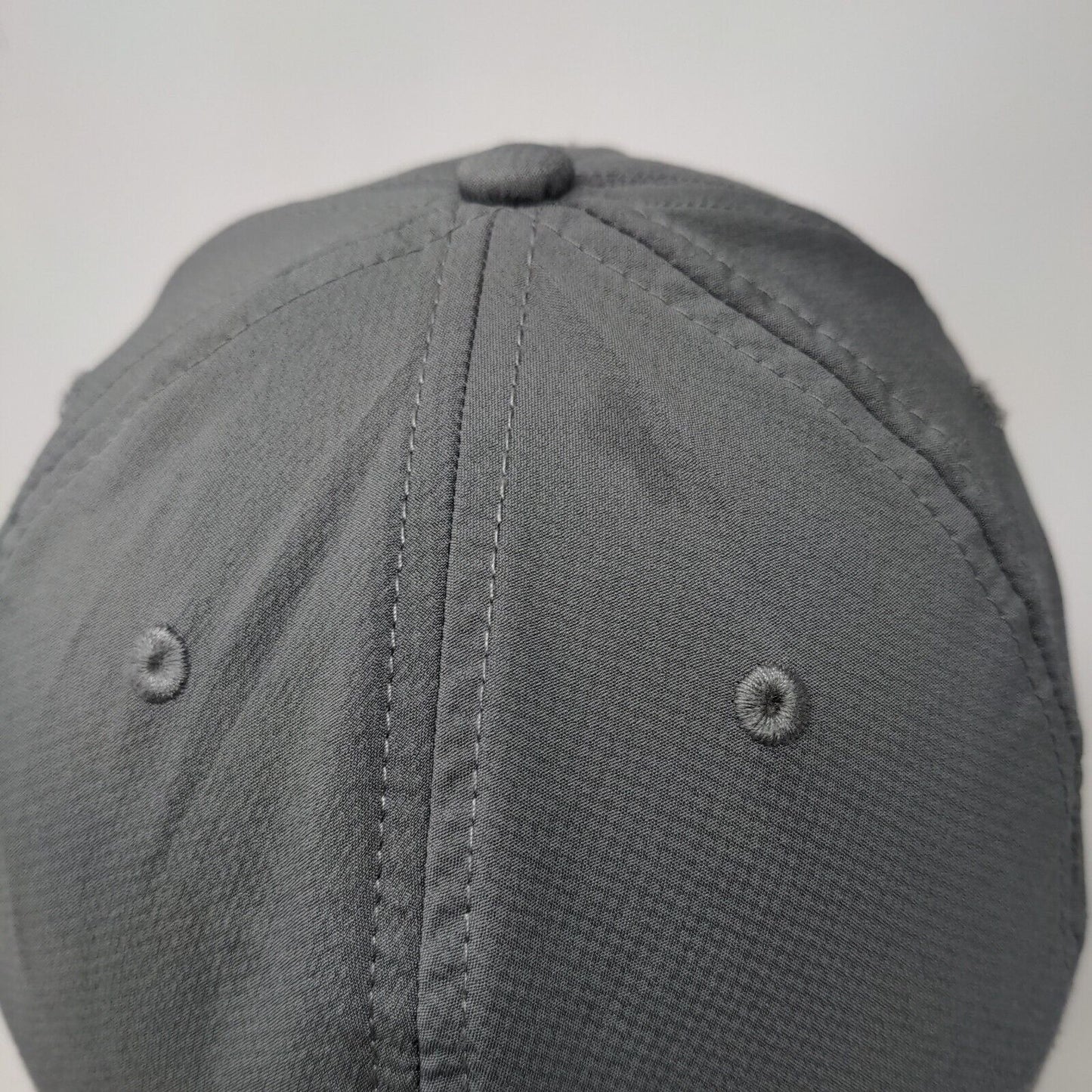 Under Armour Fitted Hat Gray Medium/Large 6 Panel Solid Vent Holes