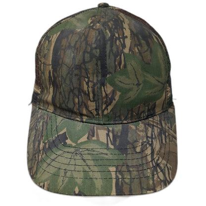 Duck Bay Green Trucker Hat Camo Mesh Back Snapback Hunting Outdoor Vintage