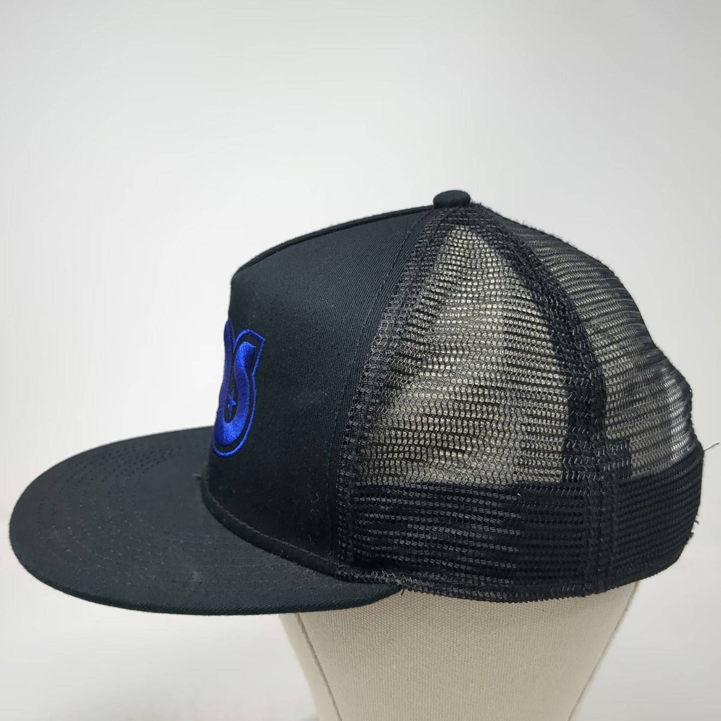 Galpin Auto Sports Trucker Hat Black Blue One Size Mesh Back Snapback GAS Logo