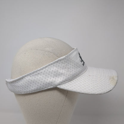 First State Community Bank Sun Visor Hat White One Size Adjustable Outdoor Cap