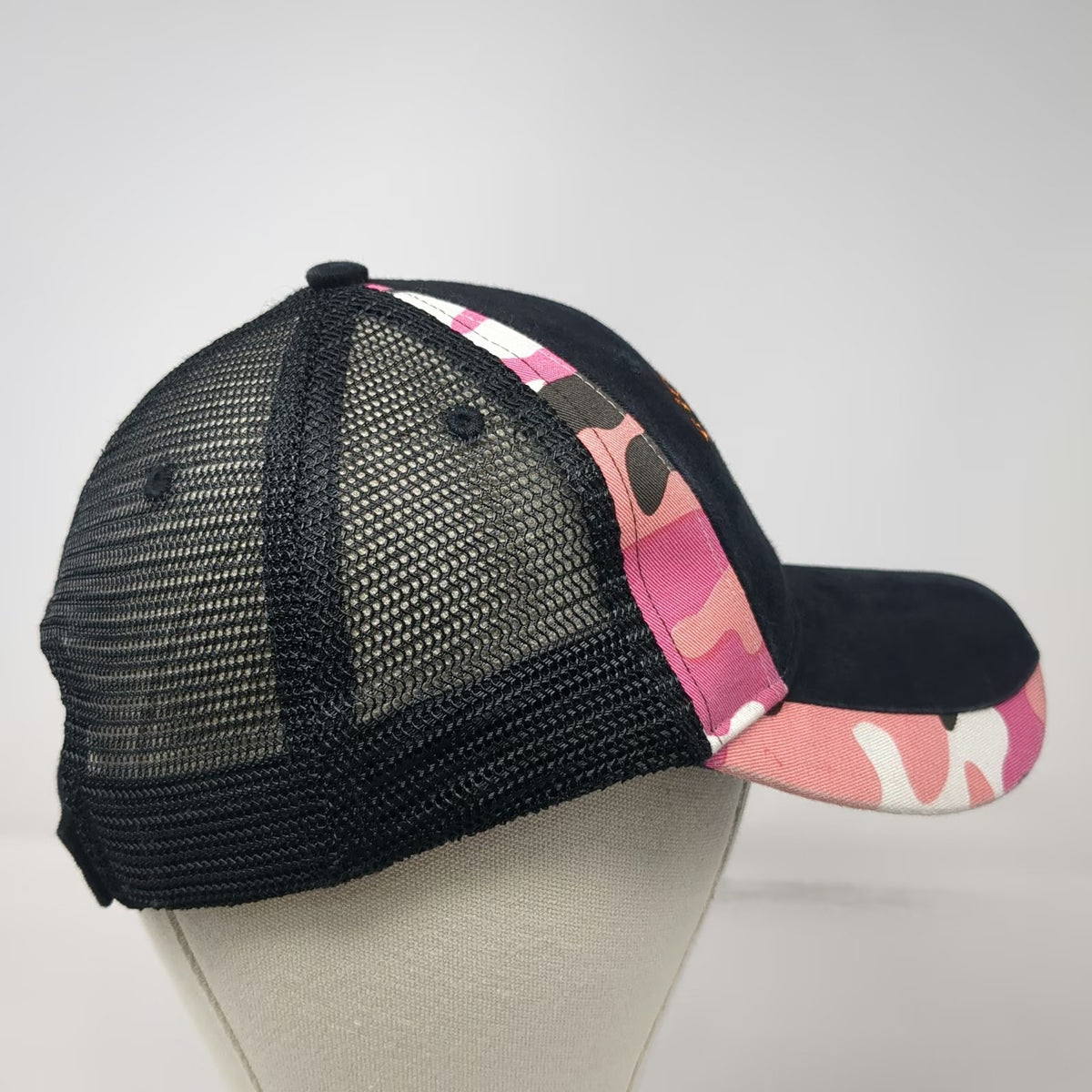 Mountain Lakes Baseball Cap Black One Size First Hunt Foundation Pink Camo Hat
