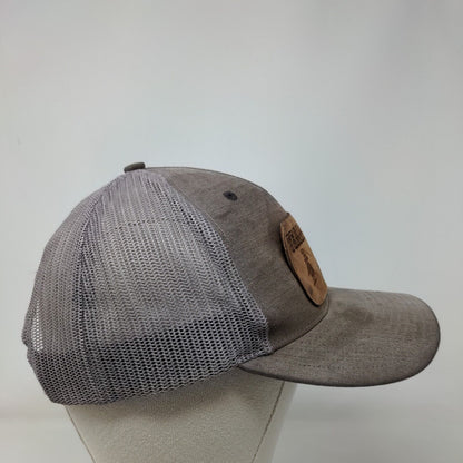 Team Roper Snapback Mesh Back Trucker Hat Multi One Size Leather Patch
