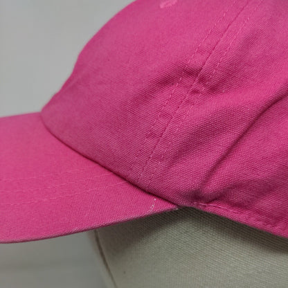 Unbranded Slideback Hat Pink One Size Adjustable Solid 6 Panel Blank