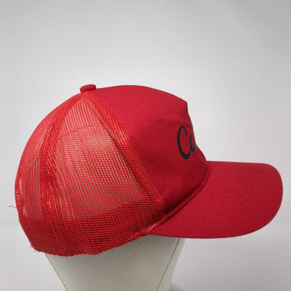 Cabela's Snapback Trucker Hat Red One Size Mesh Back Bass Pro Shops