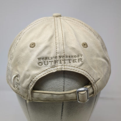 Cabela's Baseball Cap Beige One Size World's Foremost Outfitter Slideback Hat