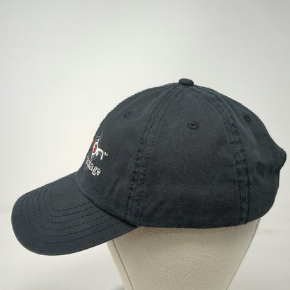 Otto Baseball Cap Black One Size Nikon Hunting Spot On Target Logo Strapback Hat