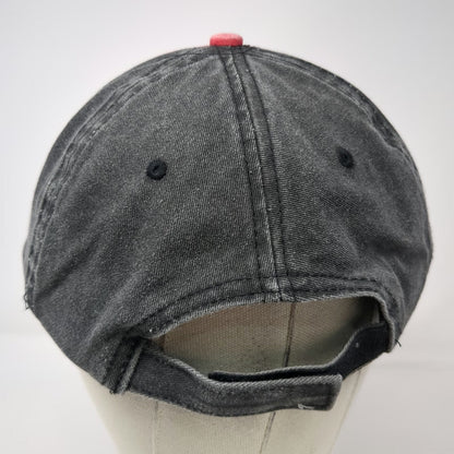Lucky 7 Baseball Cap Red Black One Size New Orleans French Quarter Strapback Hat