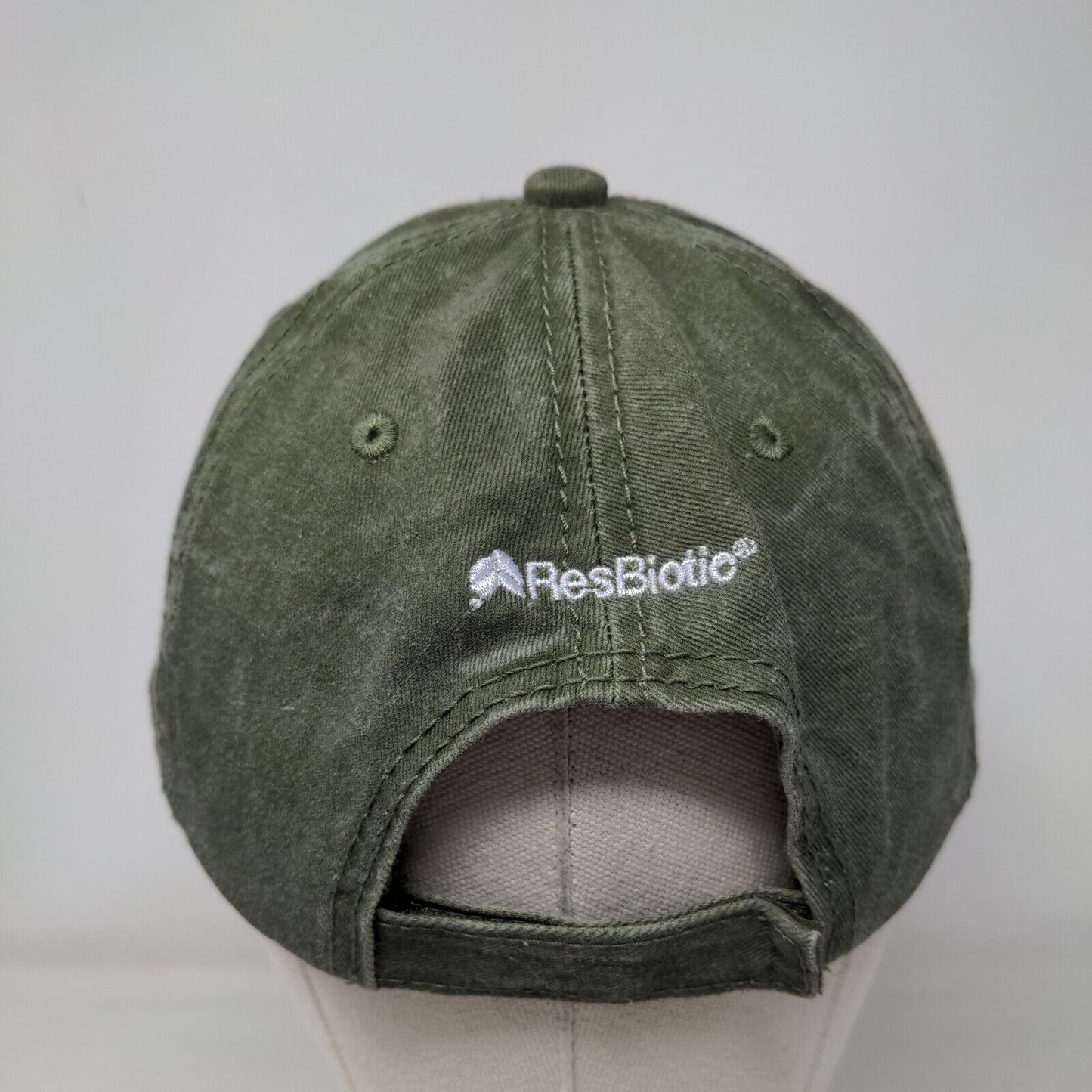 Breathe With Your Gut ResBiotic Strapback Hat Green OS Embroidered Hit Wear