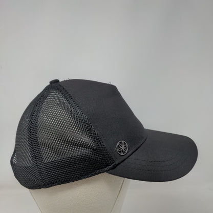 Gaiam Snapback Mesh Back Trucker Hat Black One Size Solid Adjustable