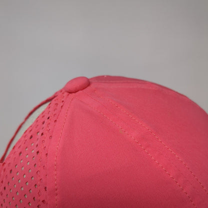 Apana Ponyback Strapback Hat Pink One Size Adjustable Breathable Mesh Blank