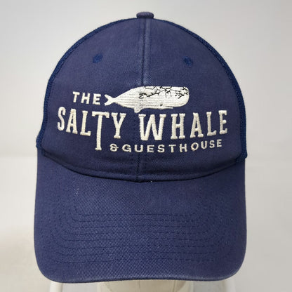 Port Authority Blue One Size Trucker Hat Salty Whale Guesthouse Mesh Snapback