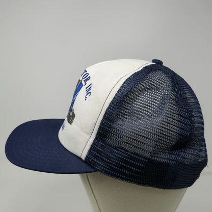 American Specialties Trucker Hat Blue White One Size Goode Motor Semi Truck USA