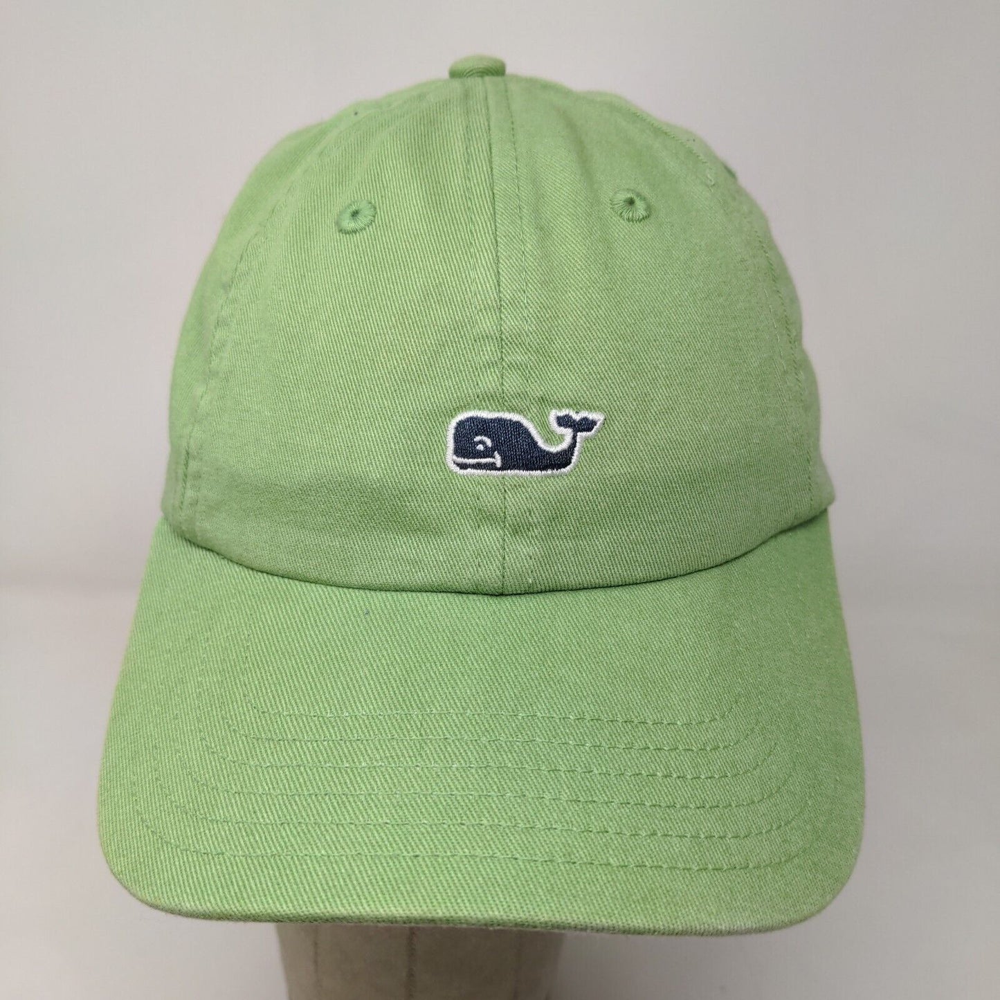 Vineyard Vines Men's Slideback Hat Green Embroidered Whale Logo