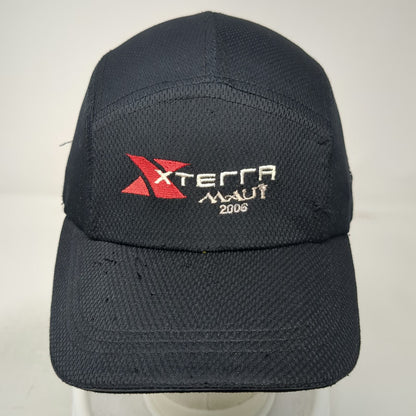 SweatVac 5 Panel Black OSFM Xterra Maui 2006 Strapback Reflective Running Hat