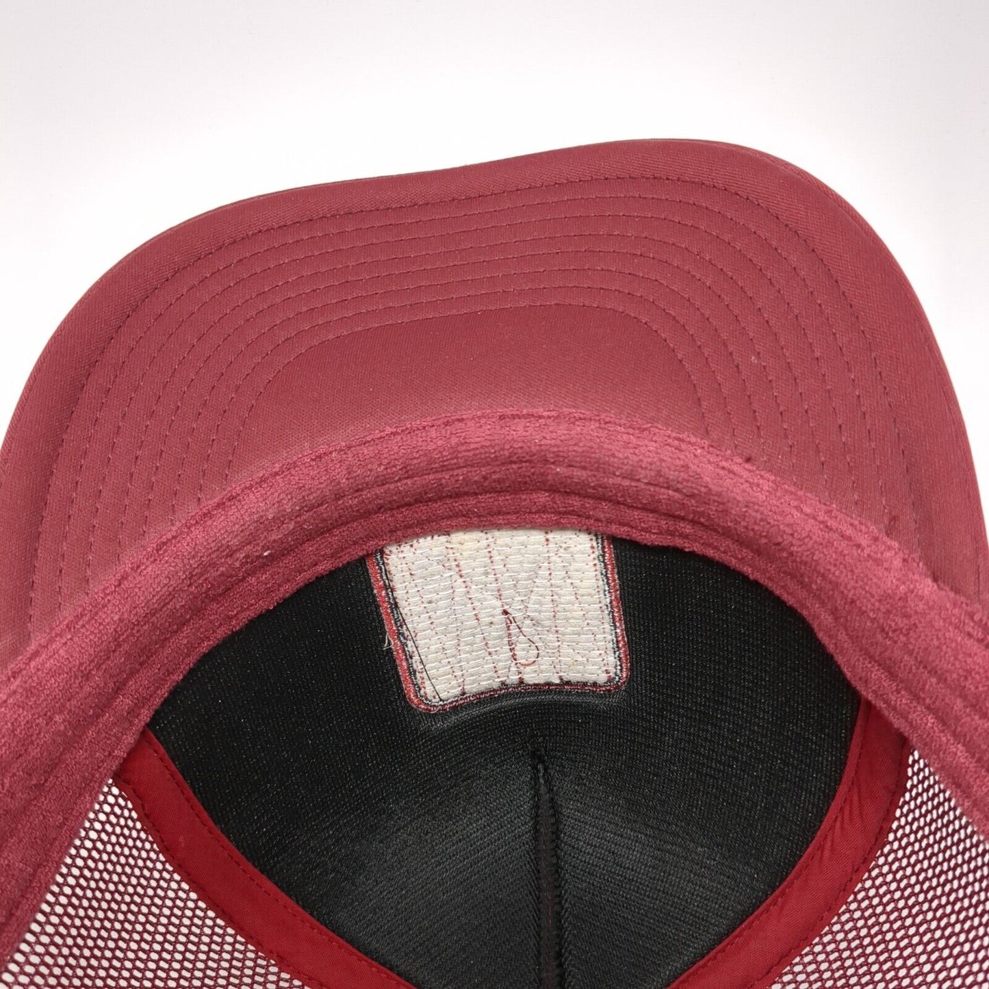 Flylow Grill Mesh Back Rope Trucker Hat Red One Size Solid Adjustable