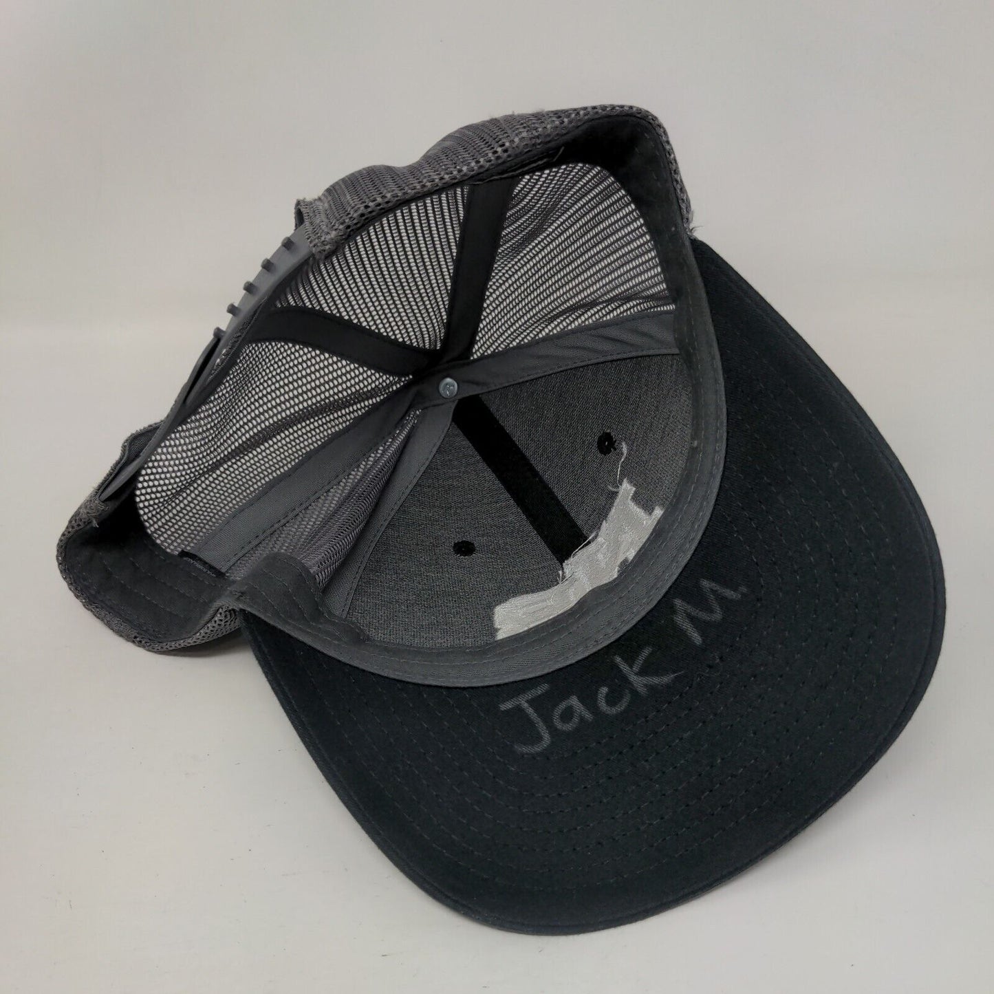 NB Snapback Mesh Back Trucker Hat Black Small Colorblock Richardson