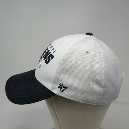 '47 Baltimore Ravens NFL White Black Purple One Size Embroidered Adjustable Cap