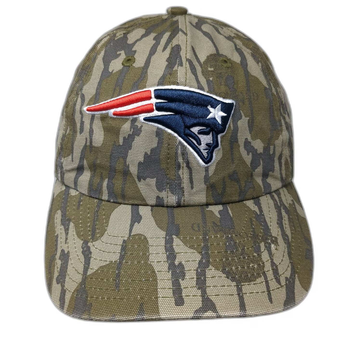 New England Patriots NFL Team Apparel Green One Size Camo Strapback Logo Hat