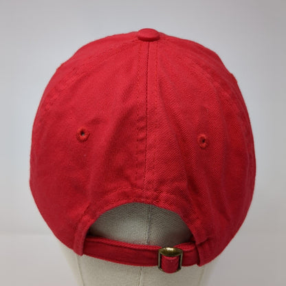 Leinenkugel's Slideback Hat Red One Size Adjustable Embroidered 6 Panel Cotton
