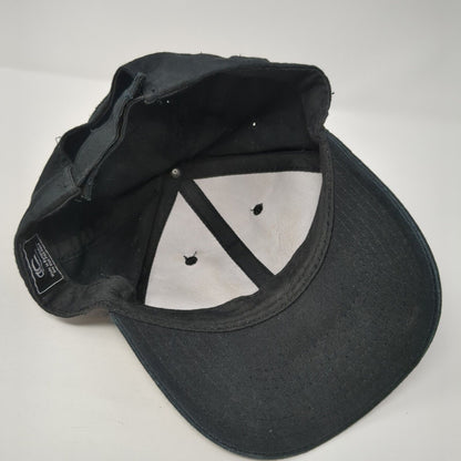 Letter P Strapback Hat Black One Size Adjustable Outdoor Cap 6 Panel