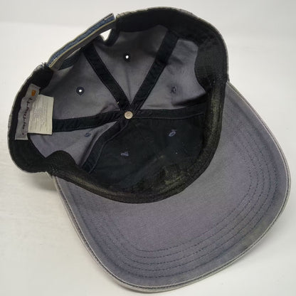 Carhartt Gray Brown Baseball Cap One Size Adjustable Strapback Logo Patch Hat