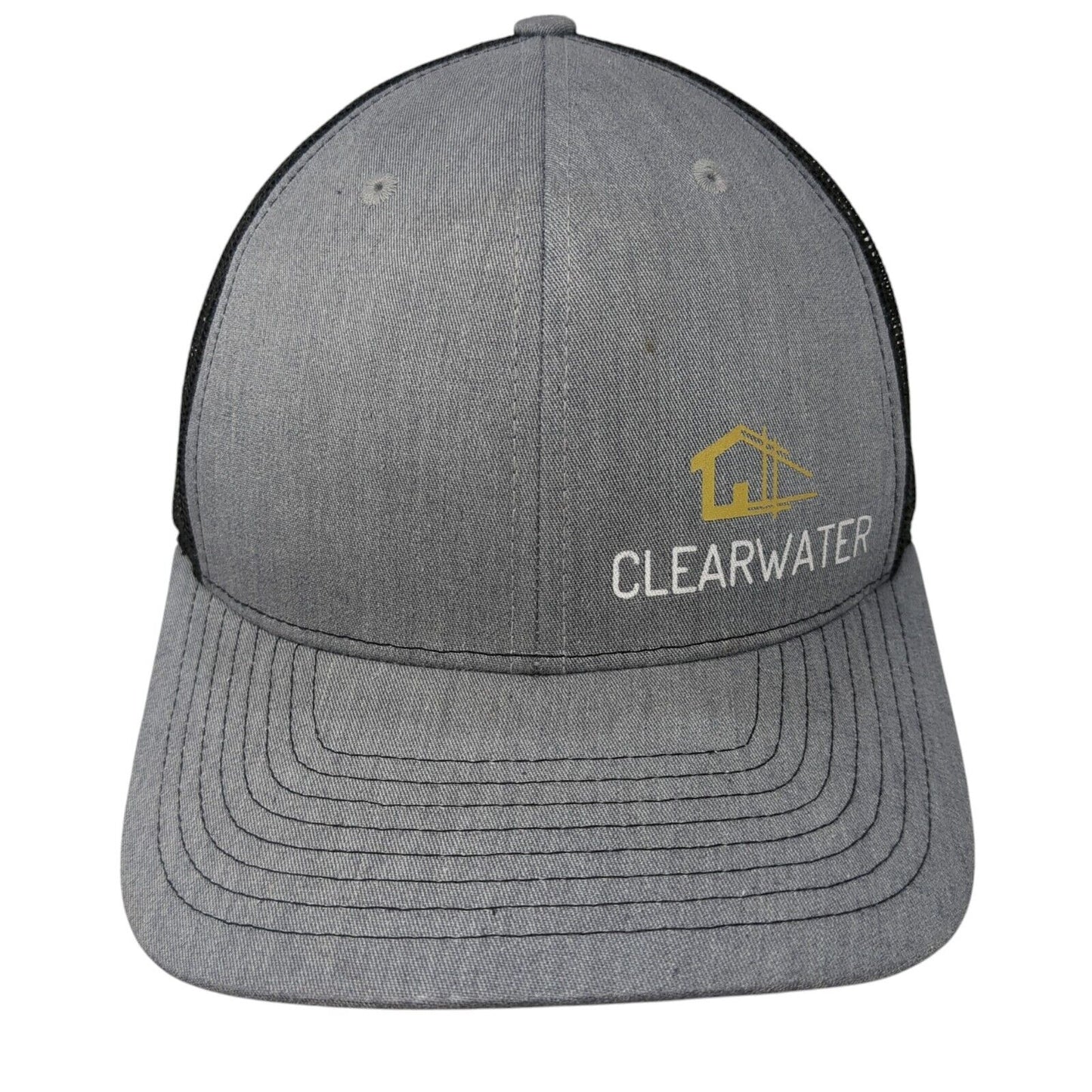 Clearwater Snapback Trucker Hat Gray One Size Mesh Back Richardson