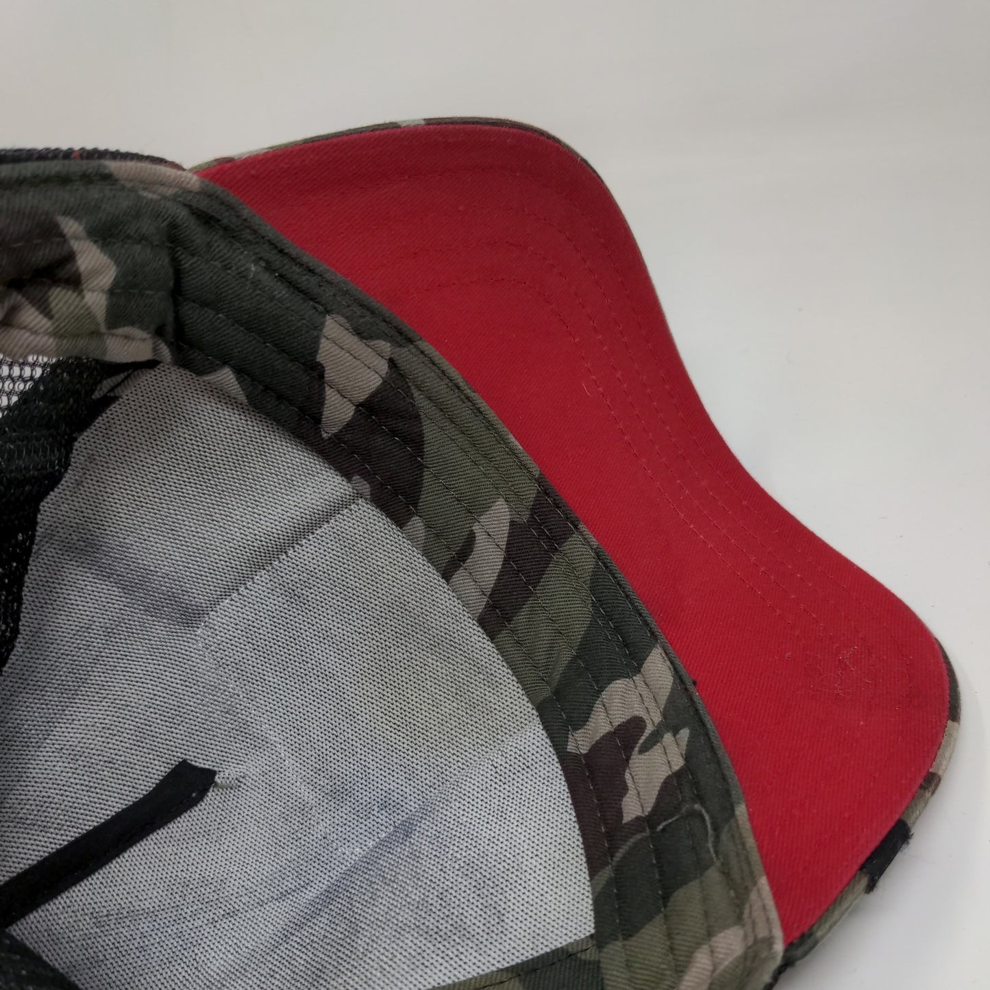 Goorin Bro's Snapback Mesh Back Trucker Camo Hat Rooster Patch Logo