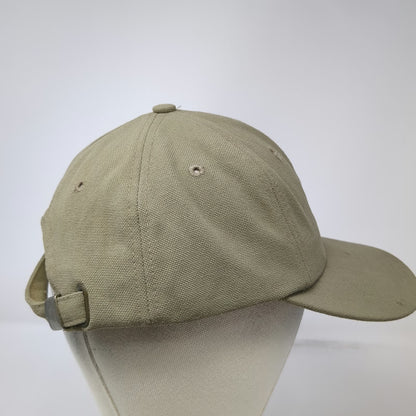 Carhartt Baseball Cap Brown Canvas Logo Made USA Slideback Duck Hat Vintage