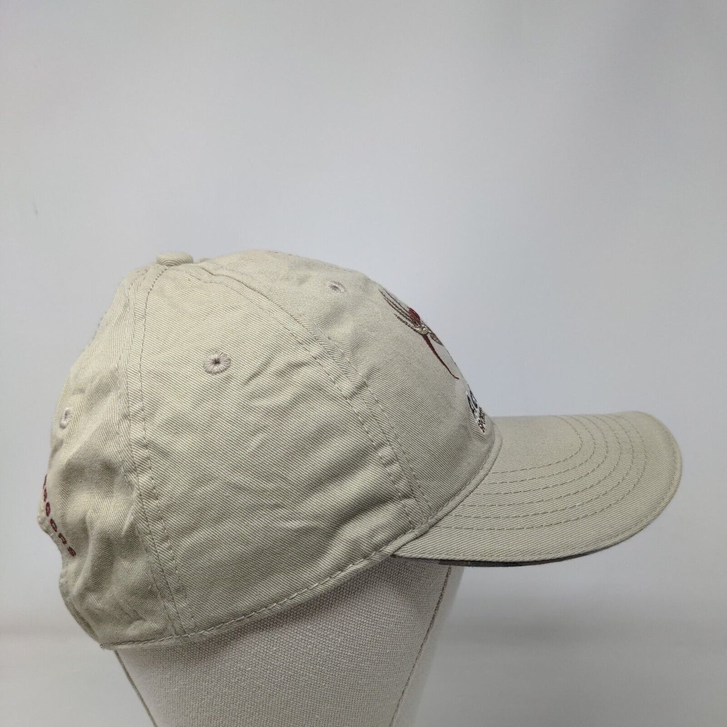 Academy Sports&Outdoors Strapback Hat Tan One Size Adjustable Embroidered Cotton