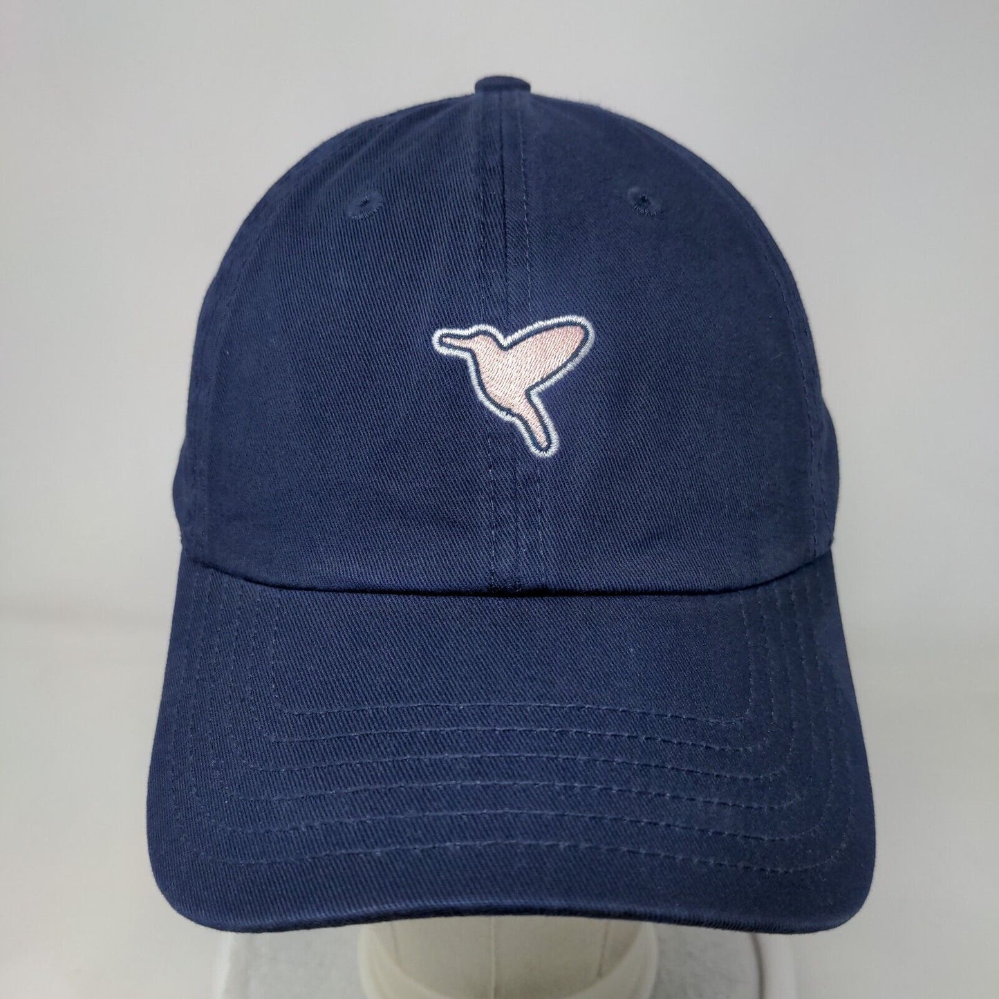 Birddogs Slideback Hat Blue One Size Solid Embroidered Free The Bird