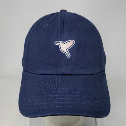 Birddogs Slideback Hat Blue One Size Solid Embroidered Free The Bird