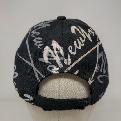 NY New York Strapback Hat Multi One Size Adjustable All Over Print