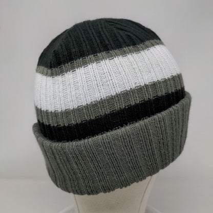 Rated Rookie Knit Beanie Hat Multi One Size Striped Embroidered New Era