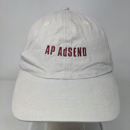 AP Adsend Strapback Hat Tan One Size Adjustable Embroidered 6 Panel Ouray