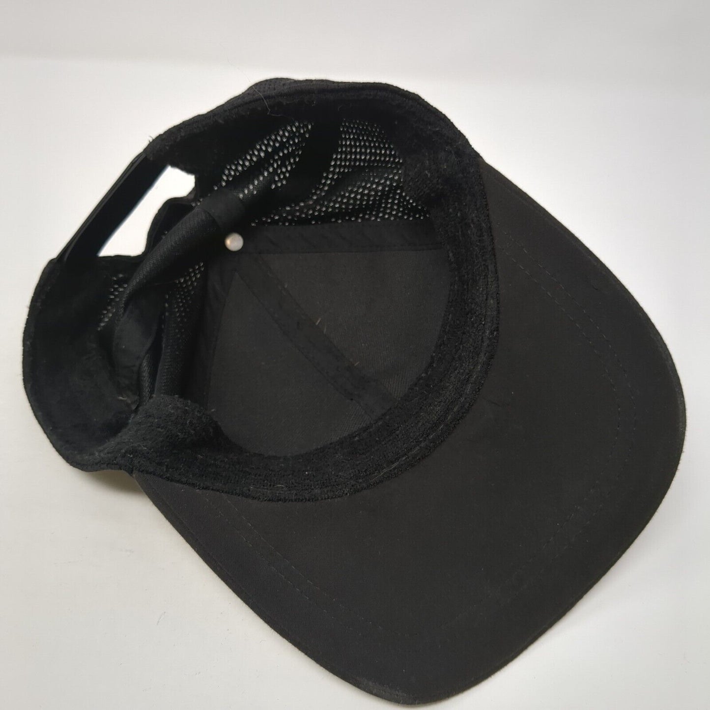 Unbranded Snapback Mesh Back Hat Black One Size Adjustable Solid Blank
