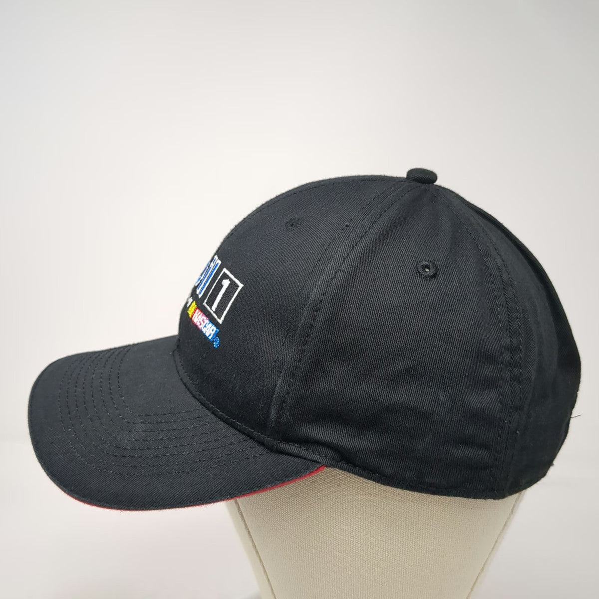 Chase Authentics Mobil 1 NASCAR Pegasus 5 Panel Black Hat One Size Strapback