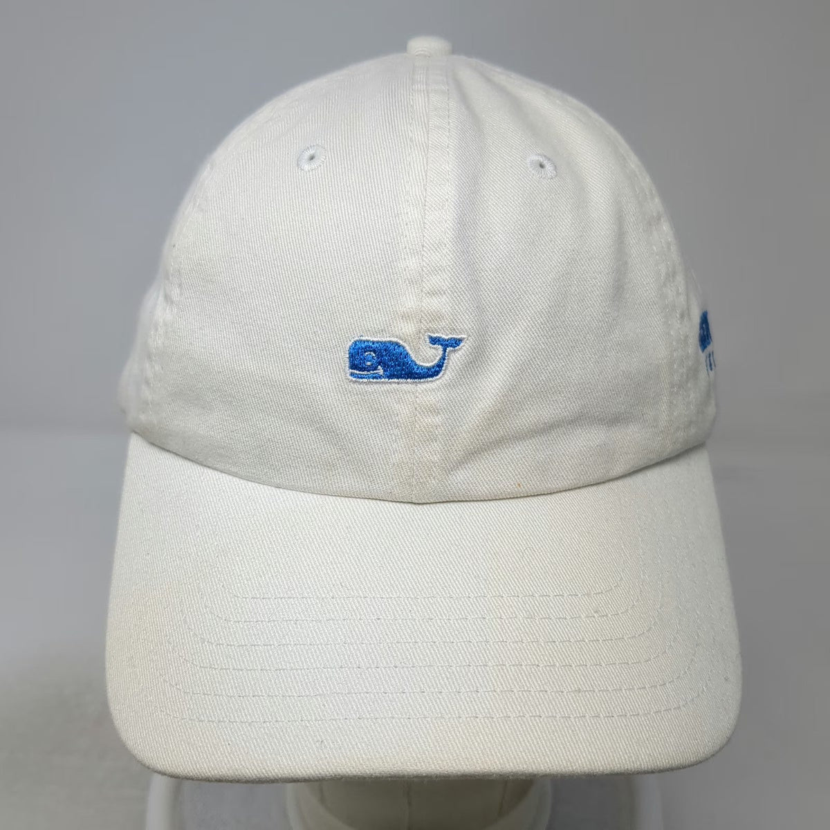 Bentley University NCAA Vineyard Vines White One Size Hat Whale Slideback Cotton