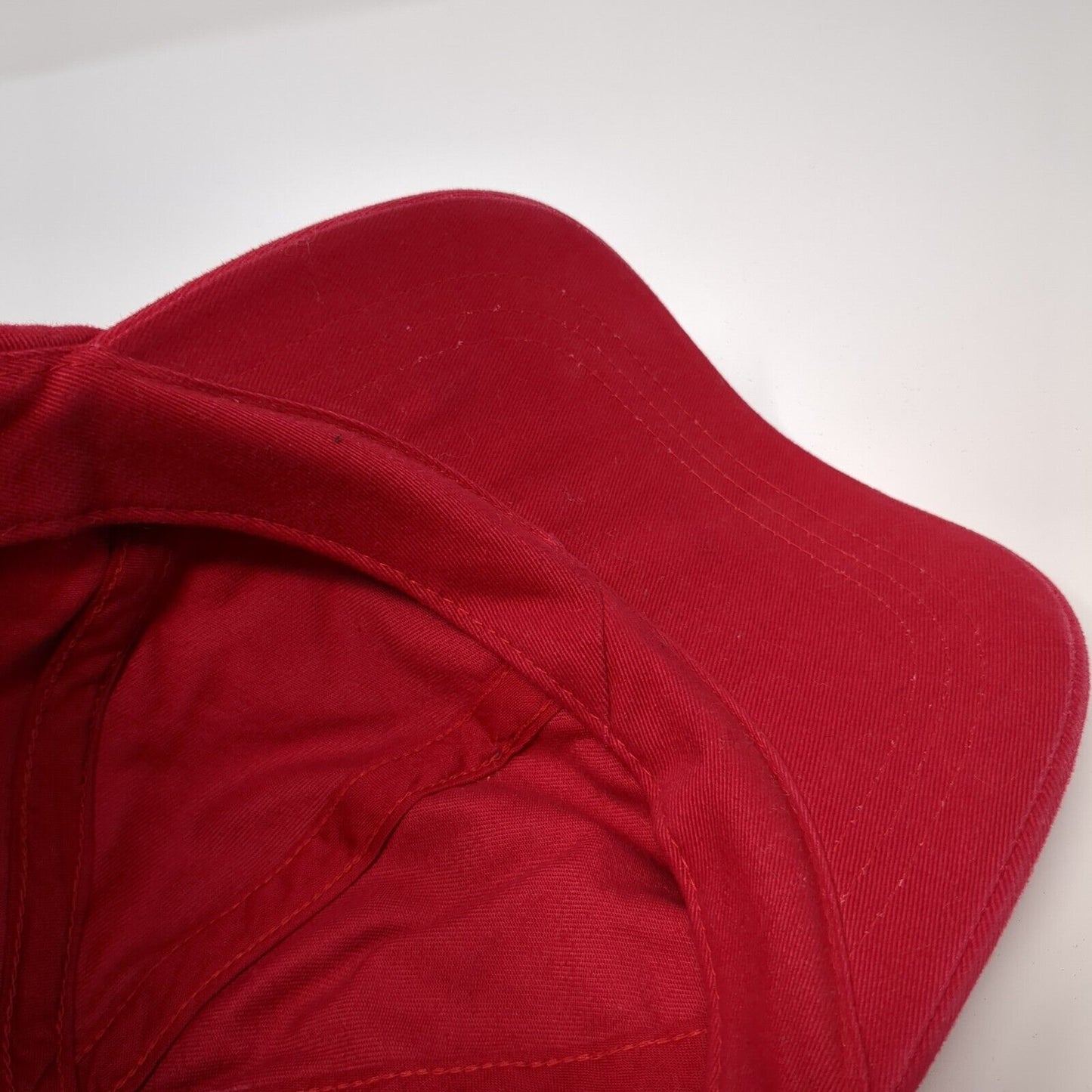 Unbranded Strapback Hat Red One Size Adjustable 6 Panel Blank Outdoor